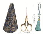 Load image into Gallery viewer, Antique Embroidery Scissors with case