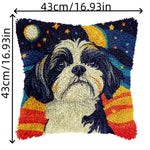 Load image into Gallery viewer, Latch Hook Cushion Kit - Shih Tu Starry Night