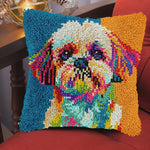 将图片加载到图库查看器,Latch Hook Cushion Kit - Shih Tzu