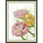 将图片加载到图库查看器,Stamped Cross Stitch Kit - Roses with Love 14CT