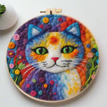 Load image into Gallery viewer, Needle Painting - Psychedelic Cat