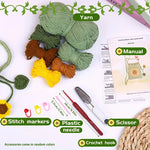 Load image into Gallery viewer, Crochet Kit - Sunflower Bag - Green