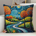 Load image into Gallery viewer, Stamped Cross Stitch Cushion Kit - Starry Tree