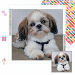 Load image into Gallery viewer, Shih Tzu Diamond Art 30cm x 30cm