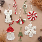 Load image into Gallery viewer, Macrame Christmas Tree Decorations