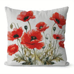 将图片加载到图库查看器,Stamped Cross Stitch Cushion Kit - Red Poppies