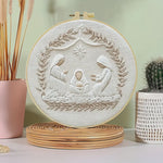 将图片加载到图库查看器,Stamped Embroidery - Bethlehem in Thread