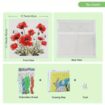 将图片加载到图库查看器,Stamped Cross Stitch Cushion Kit - Red Poppies