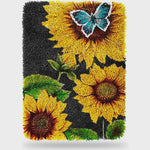 将图片加载到图库查看器,Latch Hook Rug Kit - Sunflowers & Butterfly