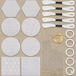 Load image into Gallery viewer, Sashiko Embroidery Set - Variety Stencils