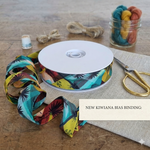 Load image into Gallery viewer, Centrefold Bias Binding – 25mm Col. 101 Birds of Aotearoa