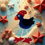 Load image into Gallery viewer, Felt Applique Kit - Penelope Pukeko Kit