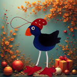 Load image into Gallery viewer, Felt Applique Kit - Penelope Pukeko Kit