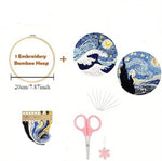 将图片加载到图库查看器,Stamped Embroidery Kit Stary Nights Inspired