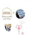 将图片加载到图库查看器,Stamped Embroidery Kit Stary Nights Inspired