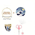 将图片加载到图库查看器,Stamped Embroidery Kit Stary Nights Inspired