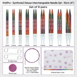 Load image into Gallery viewer, KnitPro Symfonie 2.0 Deluxe Special Interchangeable Needle Set 10cm Circular Knitting Set