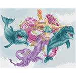 将图片加载到图库查看器,Diamond Art® Mermaid & Friends Diamond Art Kit – 47cm x 37cm
