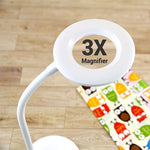 Load image into Gallery viewer, Triumph LED Rechargeable Magnifying Desk Lamp