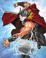 Load image into Gallery viewer, Diamond Dotz® Marvel Avengers Thor Strikes Diamond Painting Kit – 53cm x 42cm