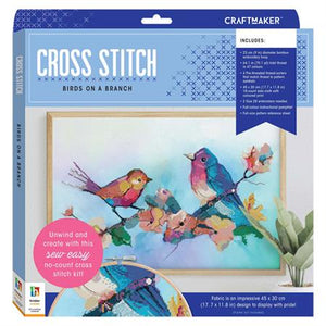 Craft Maker Cross-stitch Kit: Birds on a Branch