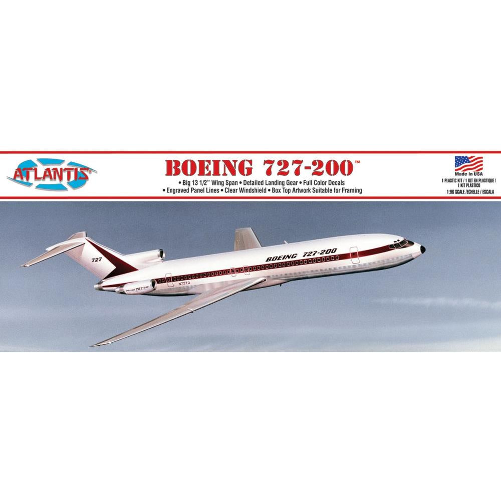 Atlantis Plastic Model Kit - Boeing 727 Airliner Boeing Markings