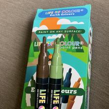 Earth Colour Paint Pens - Fine Tip (1.5mm)