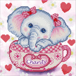 Load image into Gallery viewer, Diamond Dotz® Charity Elephant Diamond Painting Kit – 30cm x 30cm