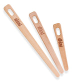 Load image into Gallery viewer, Weaving Needles - Natural timber - Set of 3 - 12cm,17cm, 22cm