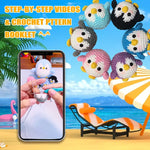 Load image into Gallery viewer, Amigurumi Kit - Two Cute Penquin&#39;s

