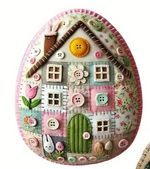 Load image into Gallery viewer, Felt Embroidery Kits - Egg House

