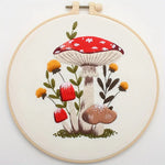 Load image into Gallery viewer, Stamped Embroidery - Mushrooms
