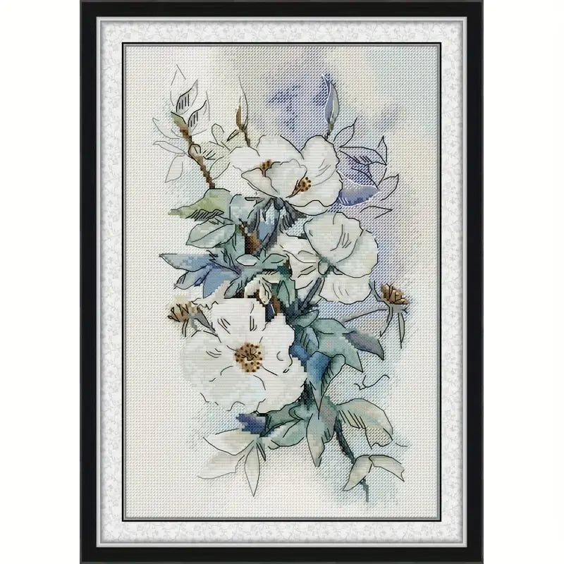 Stamped Cross Stitch Kit - Floral Harmony 14CT