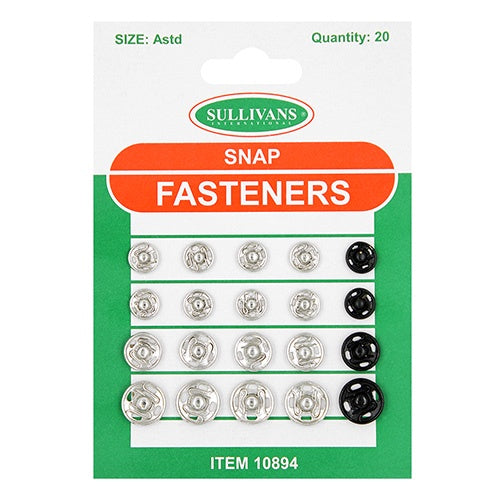 Snap Fastener - Assorted Size & Colour