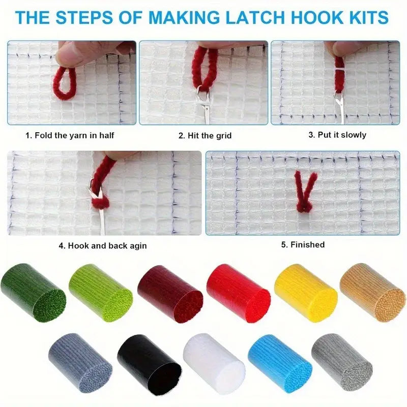 Latch Hook Rug Kit  - Abstract