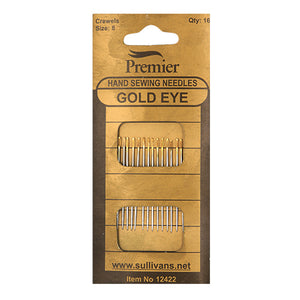 Gold Eye Hand Needles - Crewel