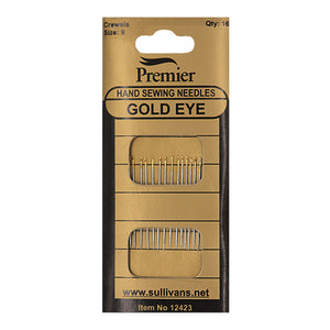 Gold Eye Hand Needles - Crewel