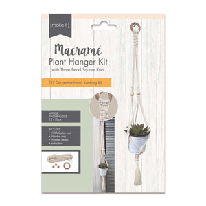 Macrame Three Bead Plant Hanger Kit