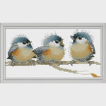 Load image into Gallery viewer, Counted Cross Stitch - Feathered Trio 14CT
