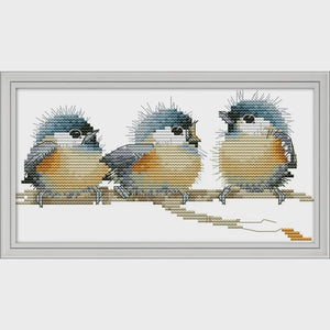 Counted Cross Stitch - Feathered Trio 14CT