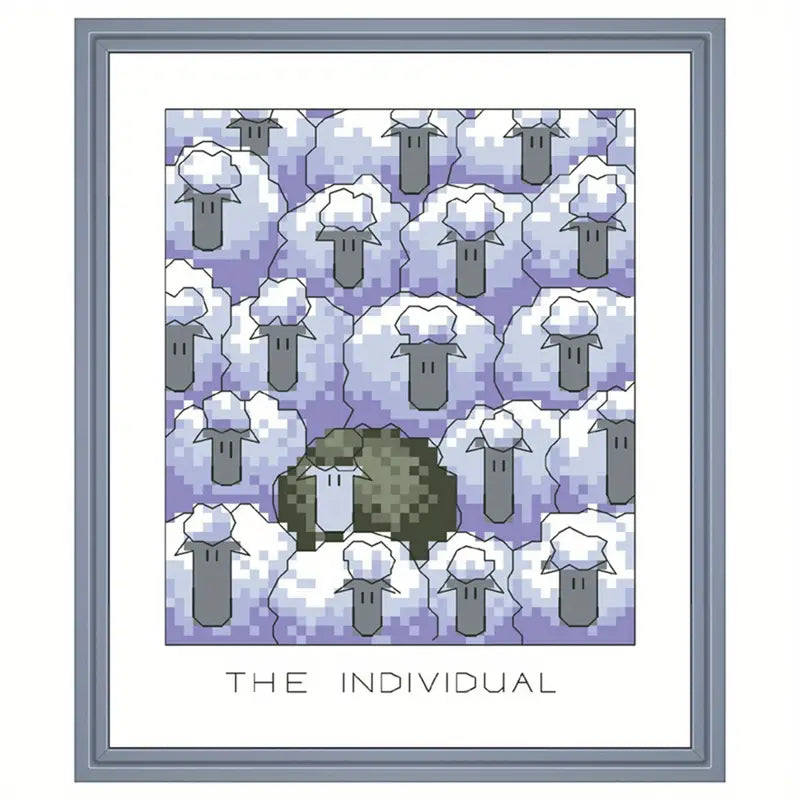 Stamped Cross Stitch Kit - Cartoon Animals  14CT