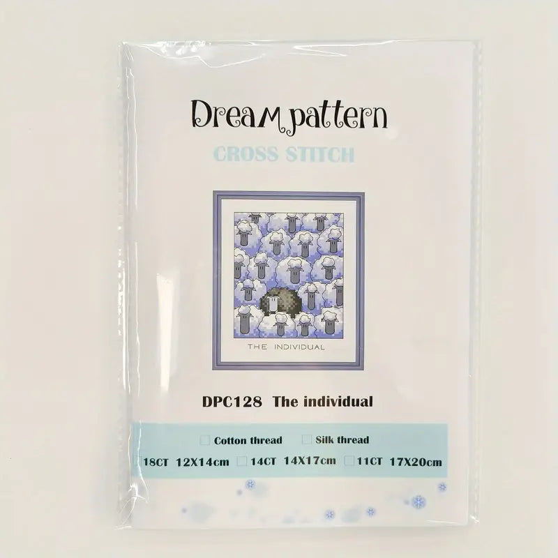 Stamped Cross Stitch Kit - Cartoon Animals  14CT