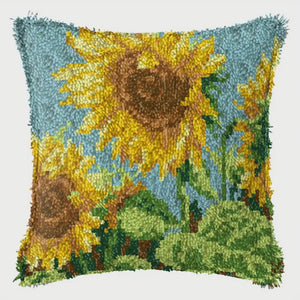 Latch Hook Pillow Kit - Sunflower