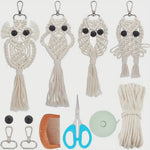 Load image into Gallery viewer, Macrame Wise Knots Owl Craft Kit
