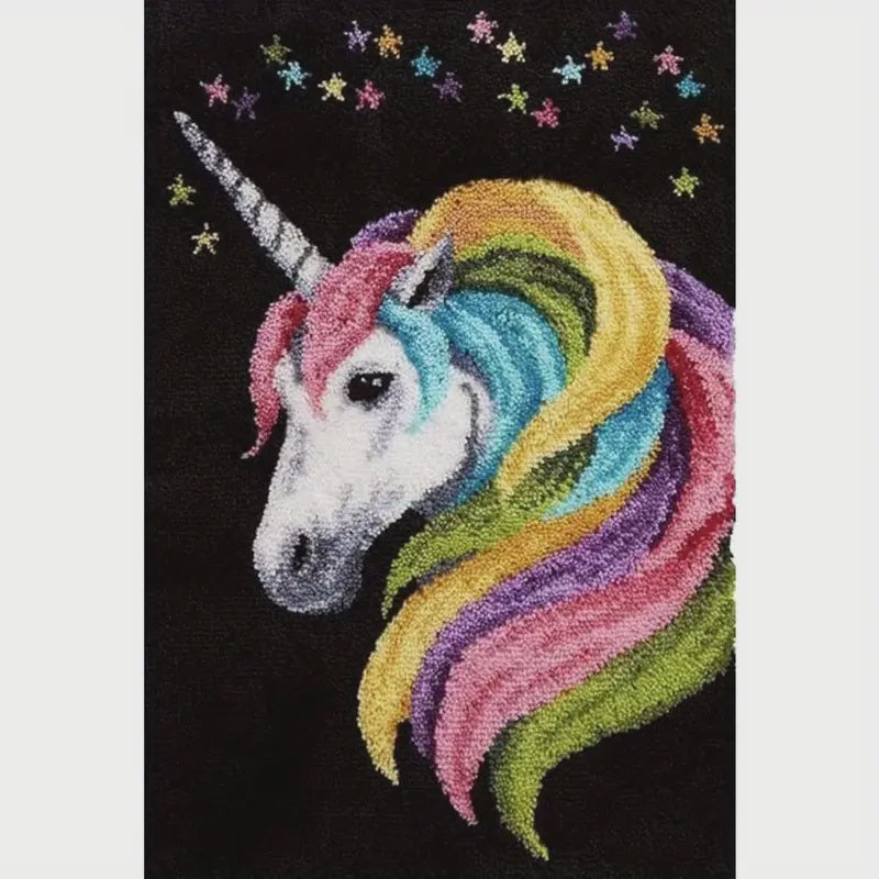 Latch Hook Rug Kit - Unicorn