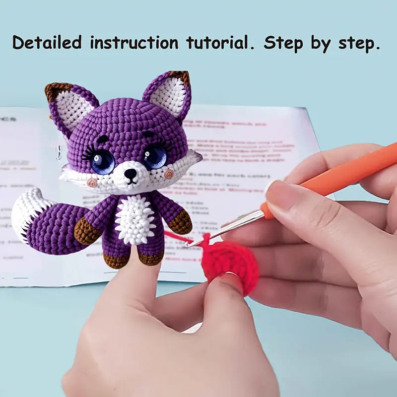 Amigurumi Kit - Purple Fox