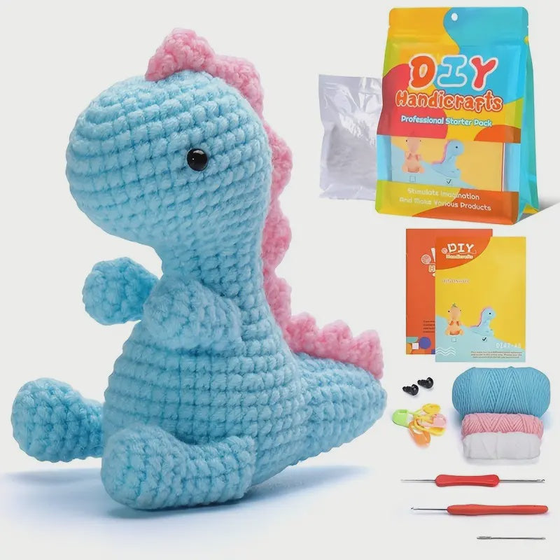 Amigurumi Kit - Blue Dinosaur