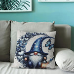 Load image into Gallery viewer, Stamped Cross Stitch Cushion Kit - Gnome on The Moon
