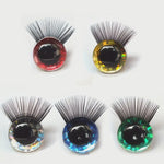 Load image into Gallery viewer, Safety Eyes with Washers Glitter &amp; EYELASH 12mm ( 1 Pair Pack)
