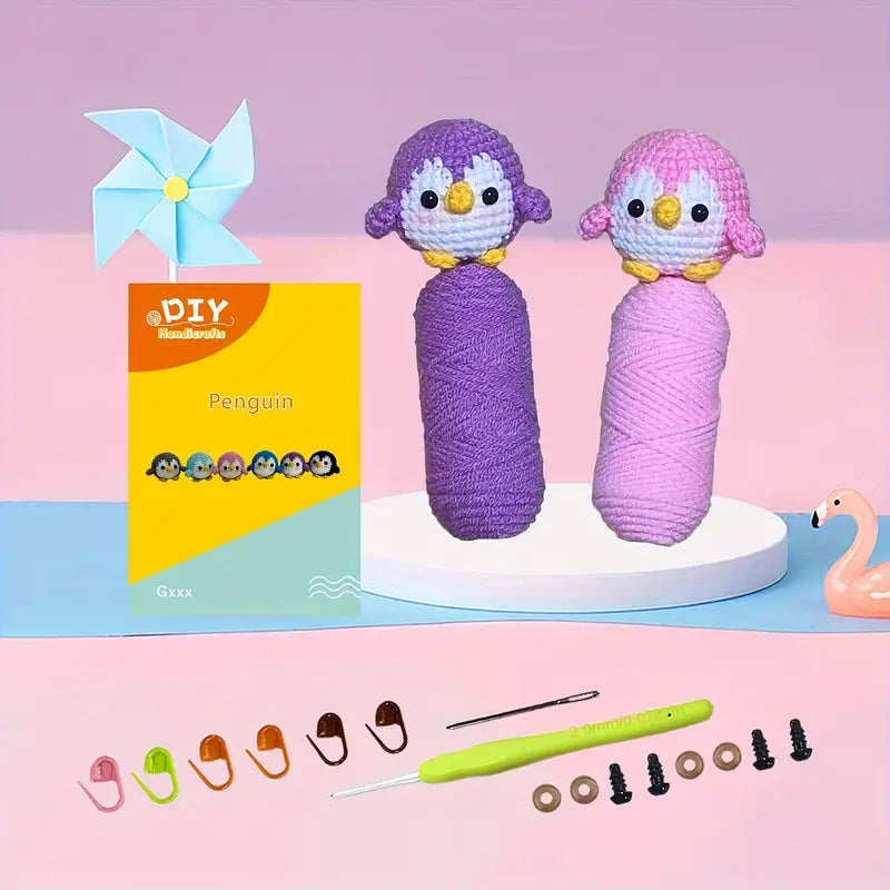 Amigurumi Kit - Two Cute Penquin's